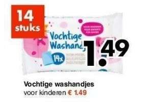 vochtige washandjes