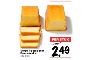 verse roomboter boerencake nu eur2 49 per stuk