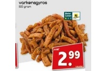 varkensgyros nu eur2 99 per stuk