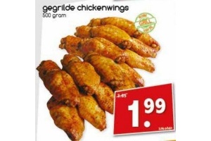 gegrilde chickenwings nu eur1 99 per stuk