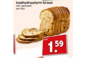 koolhydraatarm brood nu eur1 59 per stuk