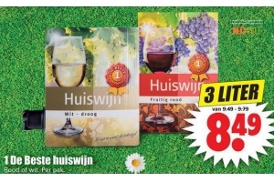 1 de beste huiswijn