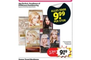 gehele assortiment age perfect excellence of preference haarkleuring