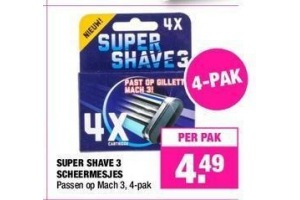 super shave 3 scheermesjes