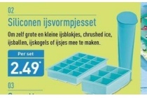 siliconen ijsvormpjesset