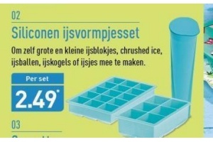 siliconen ijsvormpjesset