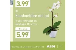 kunstorchidee met pot