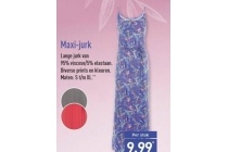 maxi jurk