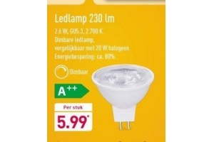ledlamp 230 lm
