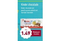 kinder chocolade