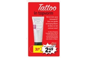 kruidvat originals tatoeage lotion