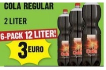 cola regular 6 pack 12 liter