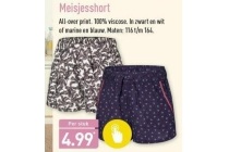 meisjesshort