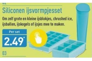 siliconen ijsvormpjesset