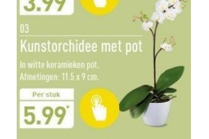 kunstorchidee met pot