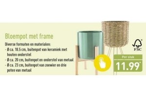 bloempot met frame