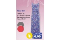 maxi jurk