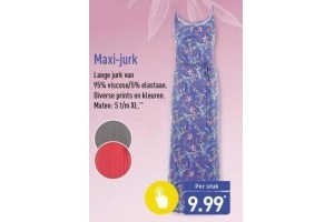 maxi jurk