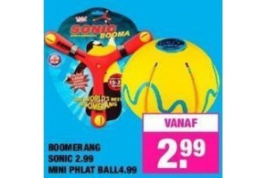 boomerang sonic of mini phlat ball