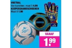 voetbal of keepershandschoenen