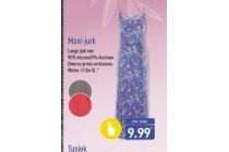 maxi jurk