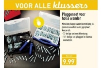 pluggenset voor holle wanden