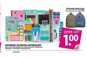 diverse schoolartikelen