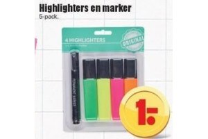 highlighters en marker