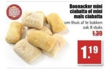 boonacker mini ciabatta of mini mais ciabatta nu eur1 19