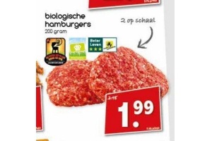 biologische hamburgers