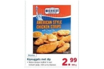 kipnuggets met dip nu eur2 99 per pak