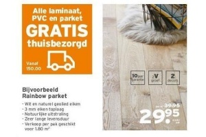 alle laminaat en parket gratis thuisbezorgd