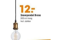 snoerpendel brasa nu eur12 per stuk