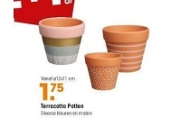 terracotta potten nu 2 1 gratis