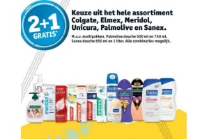 colgate elmex meridol unicura palmolive en sanex