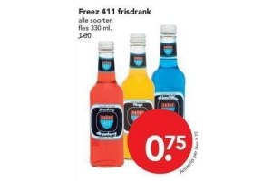 freez 411 frisdrank
