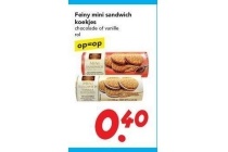 feiny mini sandwich koekjes nu eur0 40 per stuk