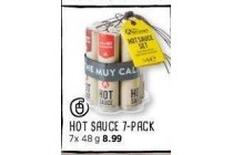 hot sauce 7 pack nu eur8 99 per stuk