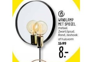 wandlamp met spiegel nu eur8 per stuk