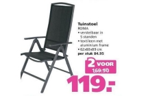 tuinstoel roma nu 2 voor eur119