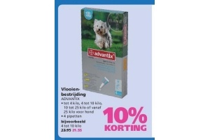 advantix vlooienbestrijding nu 10 korting