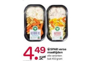 nog een keer duidelijkheid Koninklijke familie SPAR verse maaltijden nu alle varianten voor €4,49 - Beste.nl