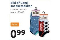 ziki of cozzi sneakersokken