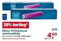 metro professional vershoudfolie nu 20 korting