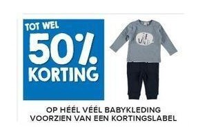 tot wel 50 korting op babykleding met kortingslabel