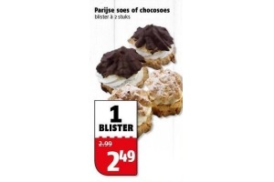 parijse soes of chocosoes