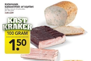 katenspek kalkoenfilet of kipfilet