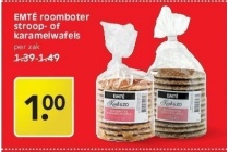 emte roomboter stroop of karamelwafels