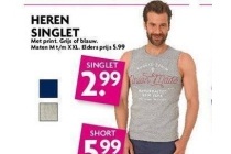 heren singlet