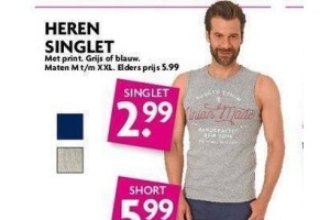 heren singlet